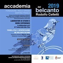 Accademia del Belcanto 'Rodolfo Celletti': I SESSIONE DI STUDIO - A.A.2019