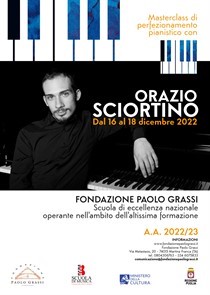 Masterclass Orazio Sciortino