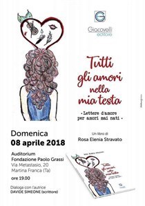 Rosa Elenia Stravato presenta “Tutti gli amori nella mia testa”