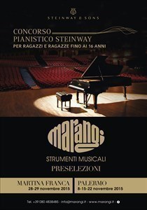 Concorso Steinway: concerto finale rimandato a data da destinarsi
