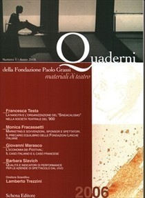 QUADERNI DELLA FONDAZIONE PAOLO GRASSI – numero 1