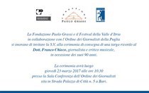 Cerimonia per Franco Chieco