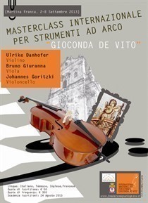 Masterclass Internazionale per Strumenti ad Arco “Gioconda De Vito” (2013 – IV Edizione)