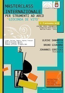Masterclass per Archi 2014