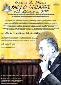 Premio Paolo Grassi  2010