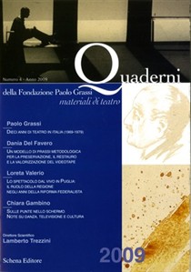 QUADERNI DELLA FONDAZIONE PAOLO GRASSI – numero 4