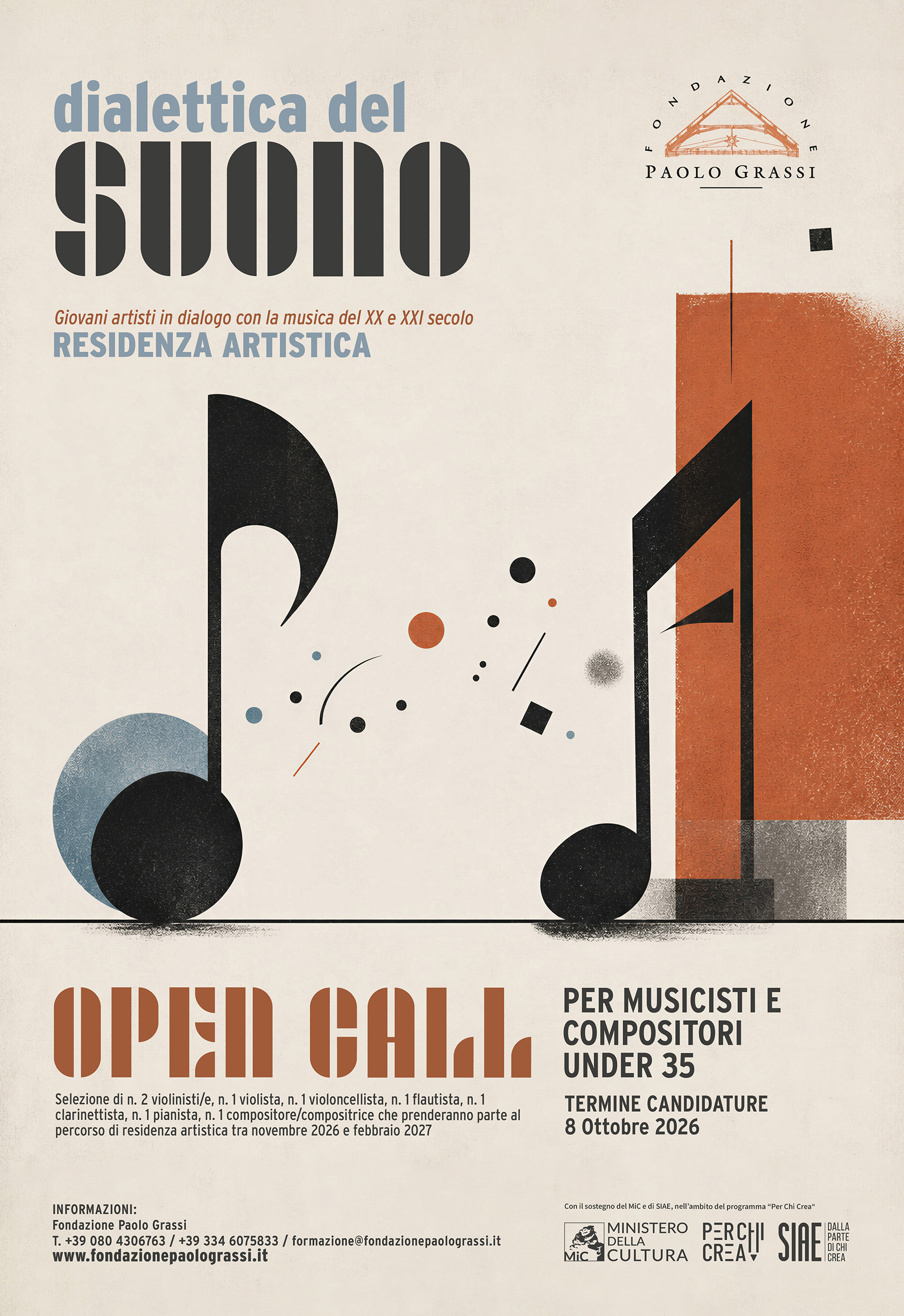 Aperte le candidature per la residenza artistica 