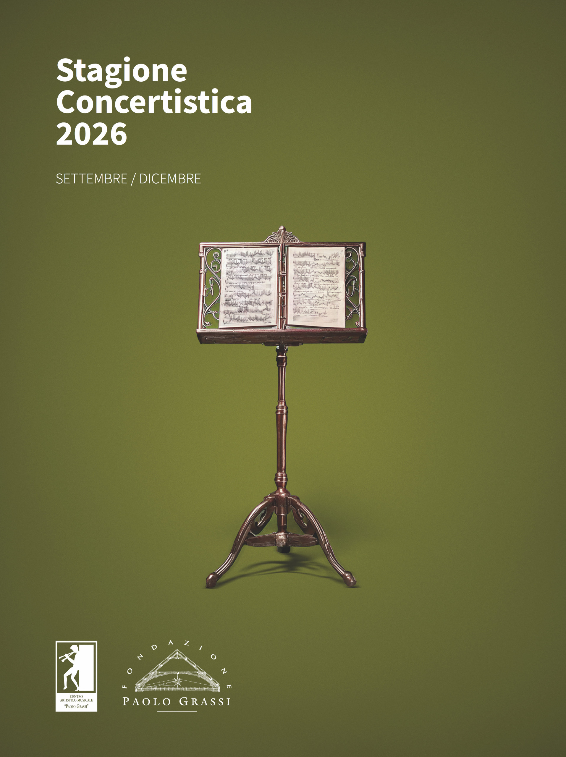 Ricomincia la stagione concertistica con ben nuovi undici appuntamenti nel quadrimestre set-dic 2026. Scarica qui la brochure!