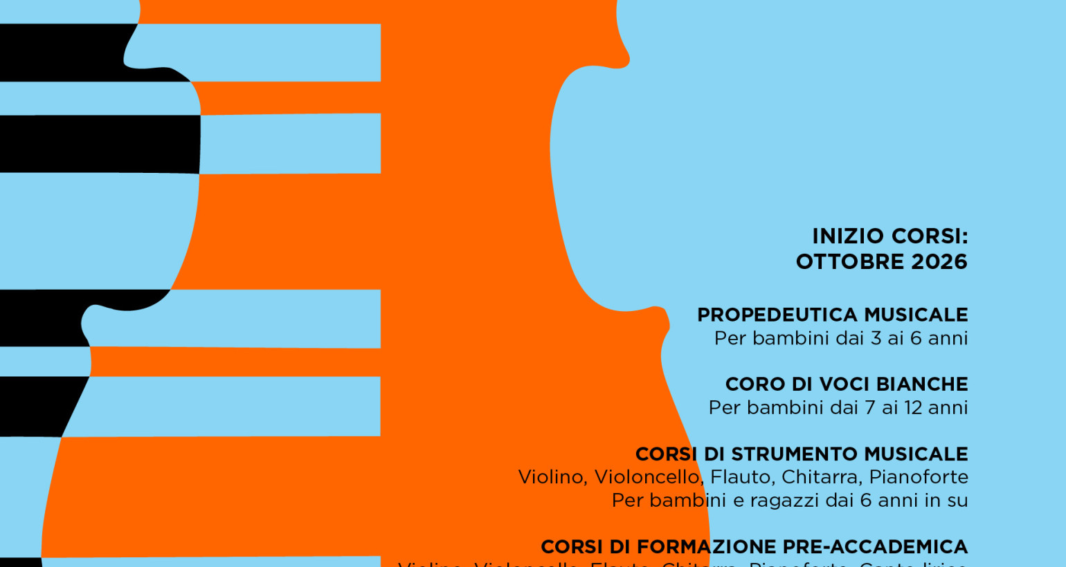 Scuola di musica: corsi di base e formazione preaccademica A. S. 2026/2027